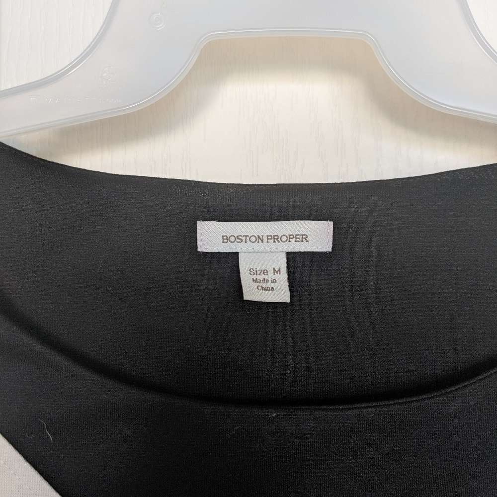 Boston Proper Black, White and Grey dress